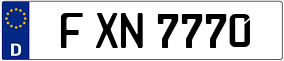 Trailer License Plate